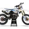 Kit déco motocross Beta - Split - Blanc Bleu