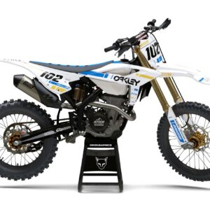 Kit déco motocross Beta - Split - Blanc Bleu