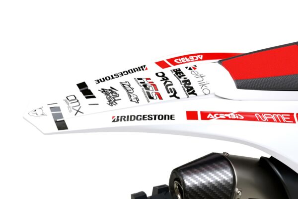 Kit déco motocross Beta - Split - Blanc Rouge 2