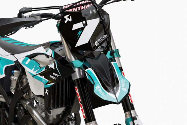 Kit déco motocross Beta - Thunder - Bleu 2