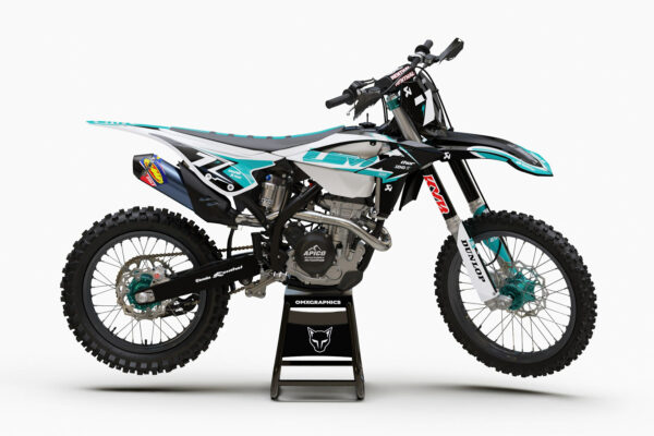 Kit déco motocross Beta - Thunder - Bleu