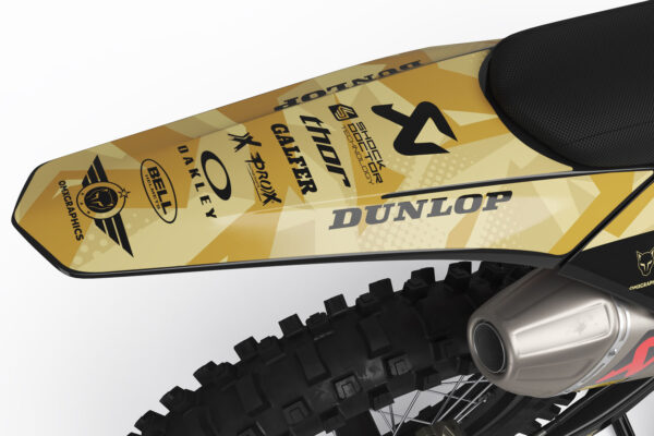 Kit déco motocross GasGas - Army - Sand 3