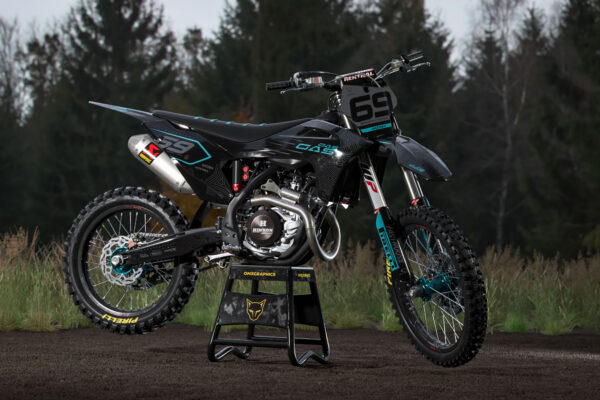 Kit déco motocross GasGas - Avenger - Bleu Promo