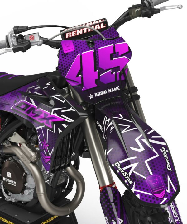 Kit déco motocross GasGas - Battalion - Violet 2