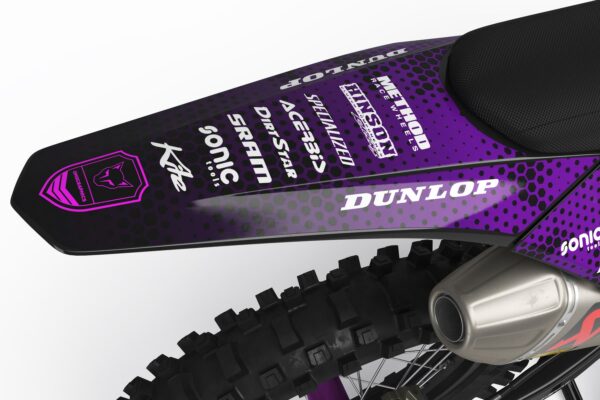 Kit déco motocross GasGas - Battalion - Violet 3