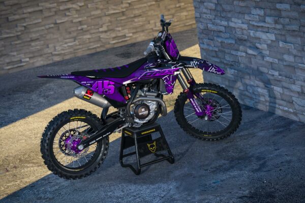 Kit déco motocross GasGas - Battalion - Violet Promo