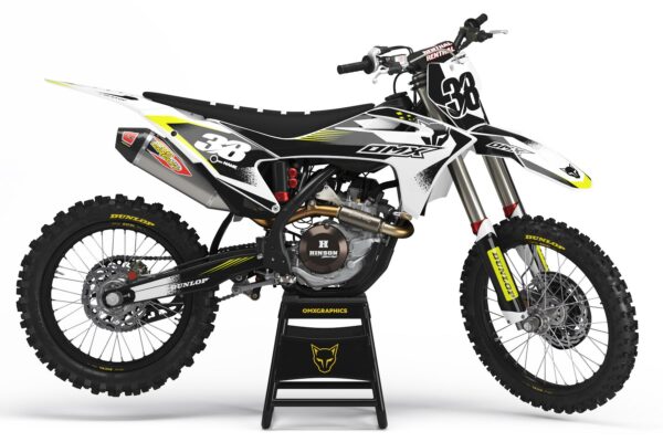 Kit déco motocross GasGas - Blast - Blanc