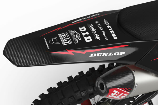 Kit déco motocross GasGas - Carbon - Rouge 3