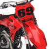 Kit déco motocross GasGas - Comet - Rouge 2