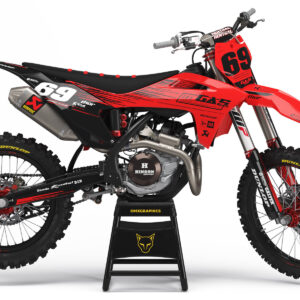 Kit déco motocross GasGas - Comet - Rouge