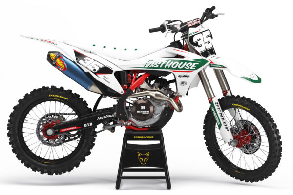 Kit déco motocross GasGas - Dagger - Blanc