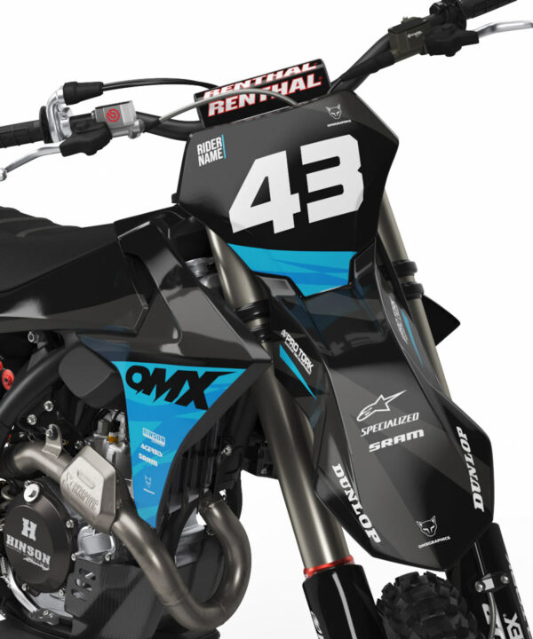 Kit déco motocross GasGas - Frost - Bleu 2