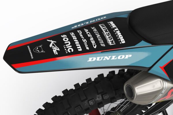 Kit déco motocross GasGas - Fury - Bleu 3