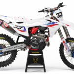 Kit déco motocross GasGas - Glitch - Rouge Bleu