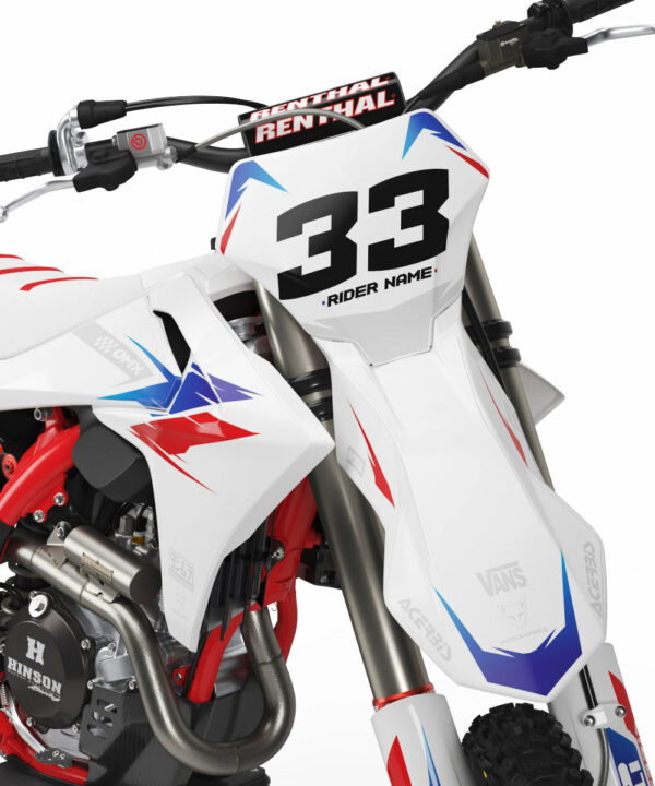 Kit déco motocross GasGas - Glitch - Rouge Bleu 2