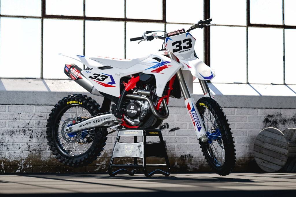 Kit déco motocross GasGas - Glitch - Rouge Bleu Promo