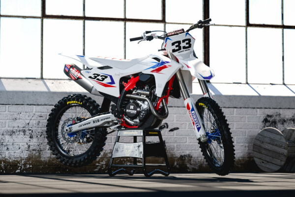 Kit déco motocross GasGas - Glitch - Rouge Bleu Promo