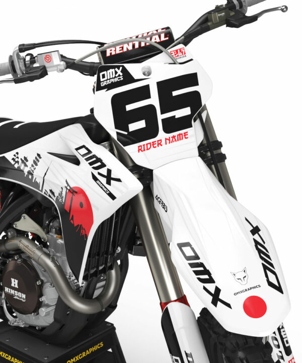Kit déco motocross GasGas - Japan - Blanc 2