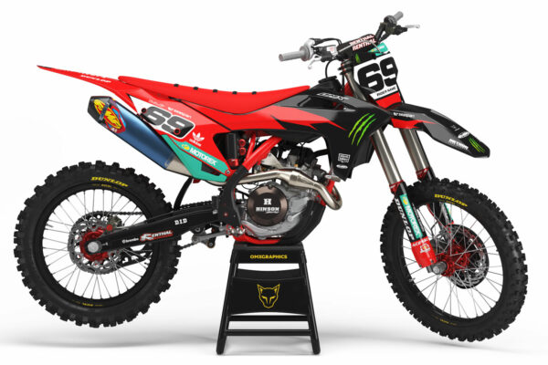 Kit déco motocross GasGas - Monster - Noir