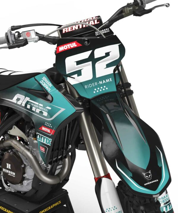 Kit déco motocross GasGas - Ominous - Bleu 2