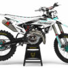 Kit déco motocross GasGas - Phantom - Blanc