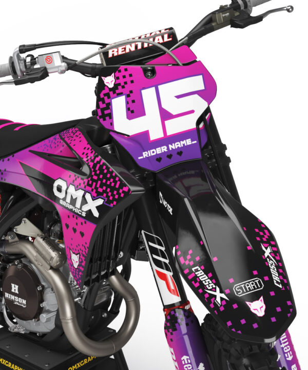 Kit déco motocross GasGas - Pixel - Rose 2
