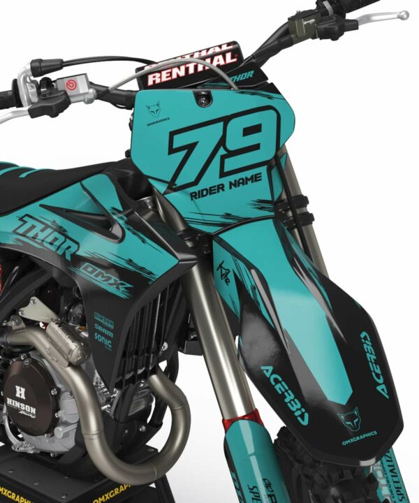 Kit déco motocross GasGas - Punch - Teal 2