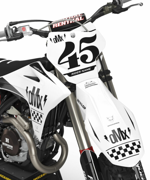 Kit déco motocross GasGas - Race - Blanc 2