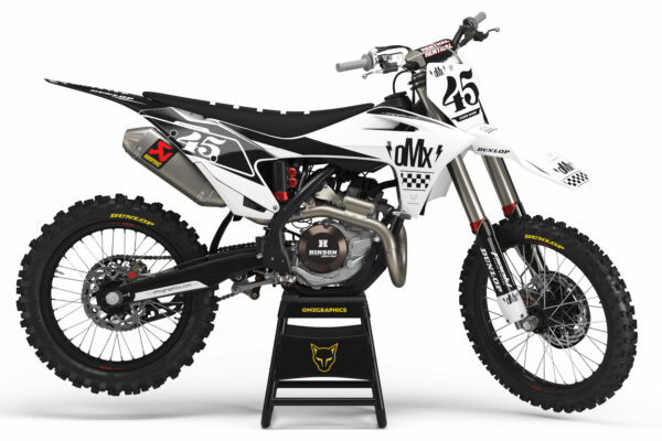 Kit déco motocross GasGas - Race - Blanc