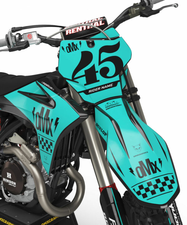 Kit déco motocross GasGas - Race - Bleu 2