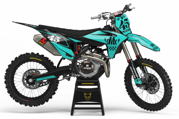 Kit déco motocross GasGas - Race - Bleu