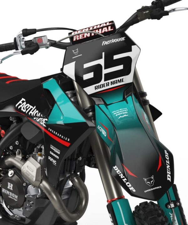 Kit déco motocross GasGas - Reckless - Bleu 2