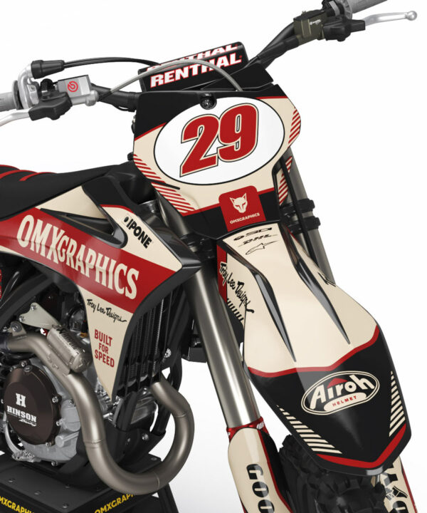 Kit déco motocross GasGas - Redline - Retro Beige 2