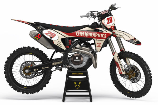 Kit déco motocross GasGas - Redline - Retro Beige