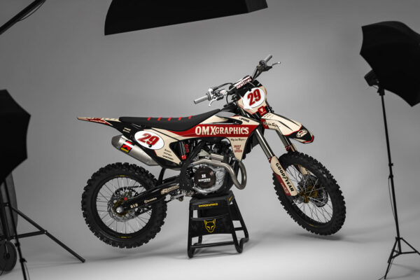Kit déco motocross GasGas - Redline - Retro Beige Promo