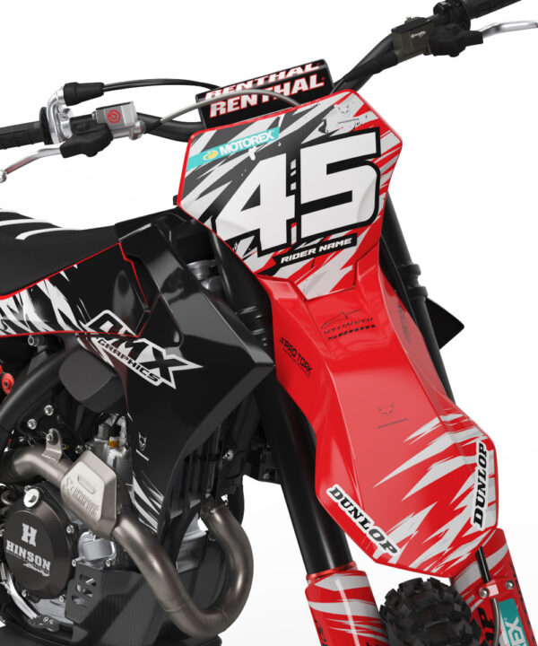 Kit déco motocross GasGas - Ripcore - Rouge 2
