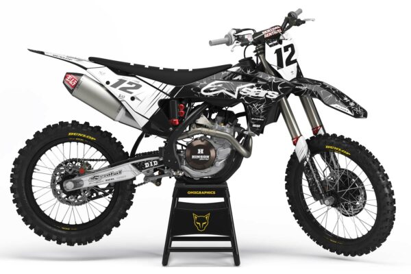 Kit déco motocross GasGas - Rival - Blanc