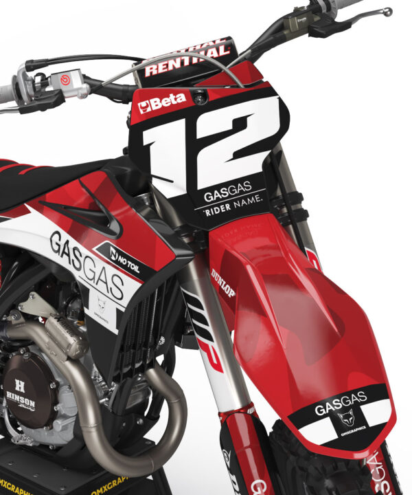 Kit déco motocross GasGas - Shade - Rouge 2