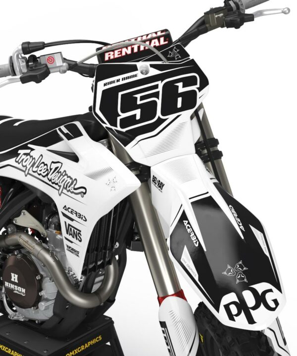 Kit déco motocross GasGas - Sleek - Blanc 2