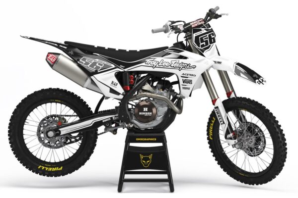 Kit déco motocross GasGas - Sleek - Blanc