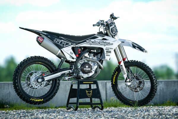 Kit déco motocross GasGas - Sleek - Blanc Promo