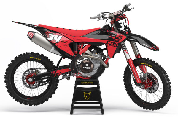 Kit déco motocross GasGas - Smash - Rouge