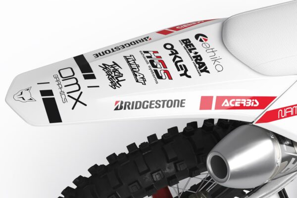 Kit déco motocross GasGas - Split - Blanc 3