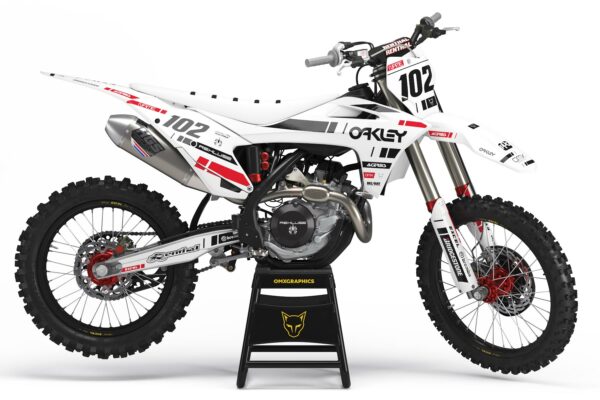 Kit déco motocross GasGas - Split - Blanc