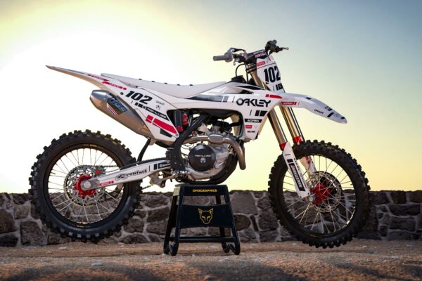 Kit déco motocross GasGas - Split - Blanc Promo