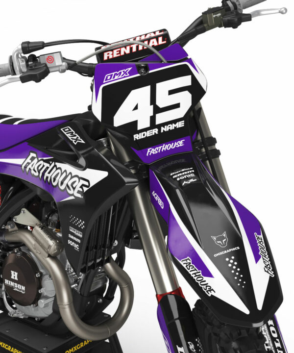 Kit déco motocross GasGas - Stealth - Violet 2