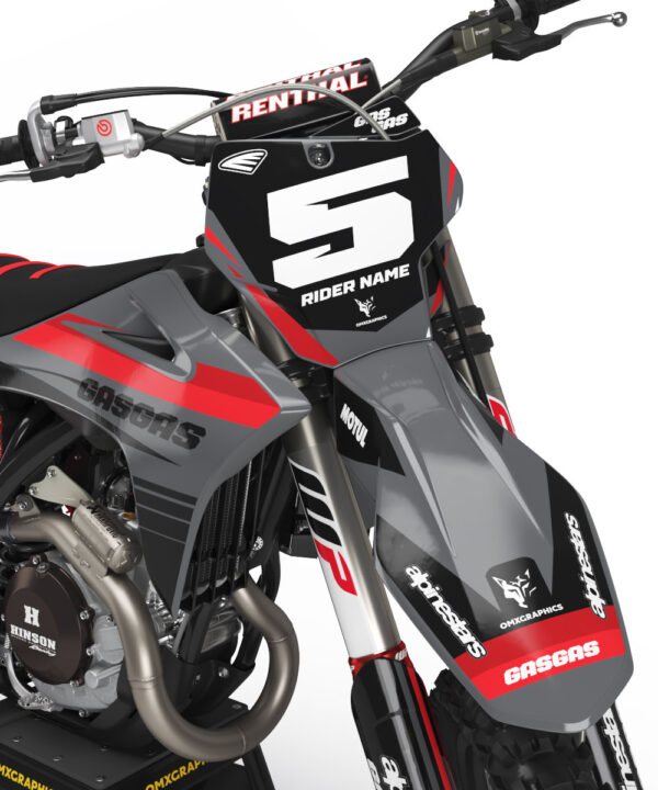 Kit déco motocross GasGas - Strike - Gris 2