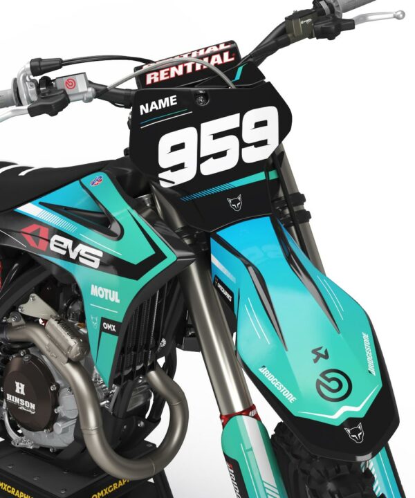 Kit déco motocross GasGas - Syndicate - Bleu 2