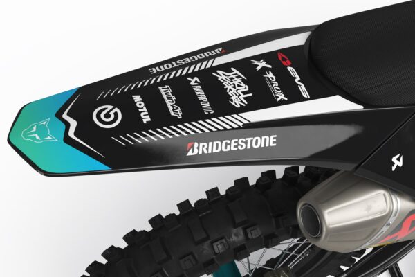 Kit déco motocross GasGas - Syndicate - Bleu 3