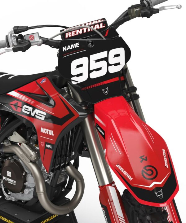 Kit déco motocross GasGas - Syndicate - Rouge 2